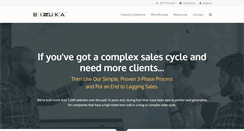 Desktop Screenshot of bizzuka.com